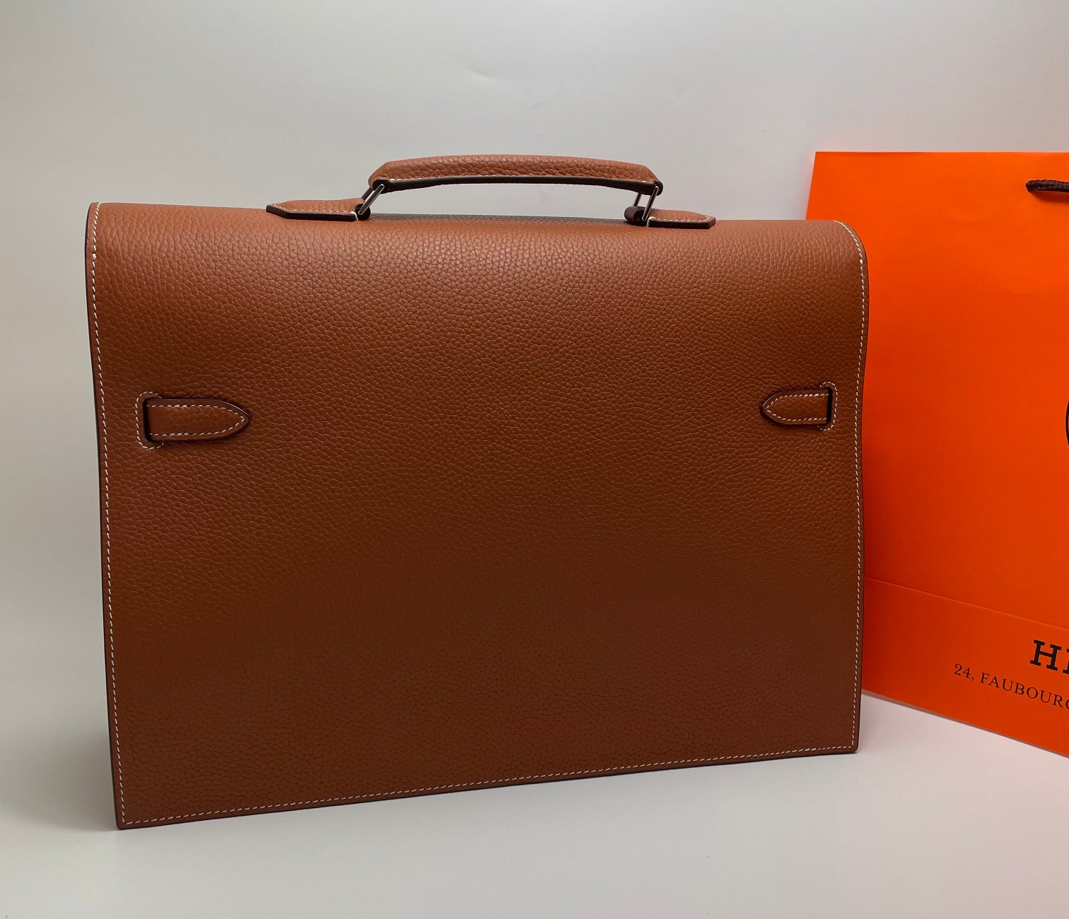 Hermes Kelly Brown Togo 37cm business