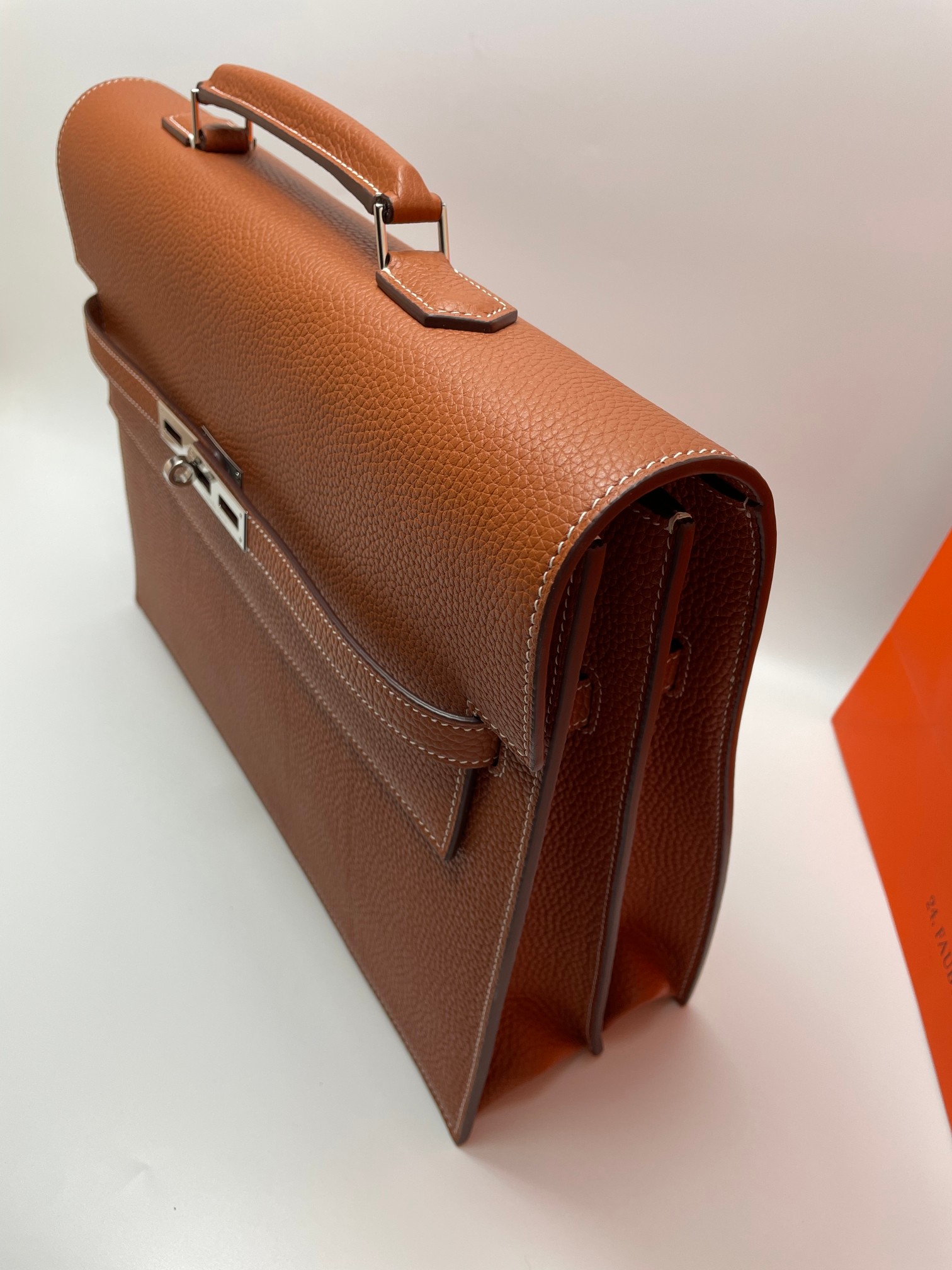 Hermes Kelly Brown Togo 37cm business