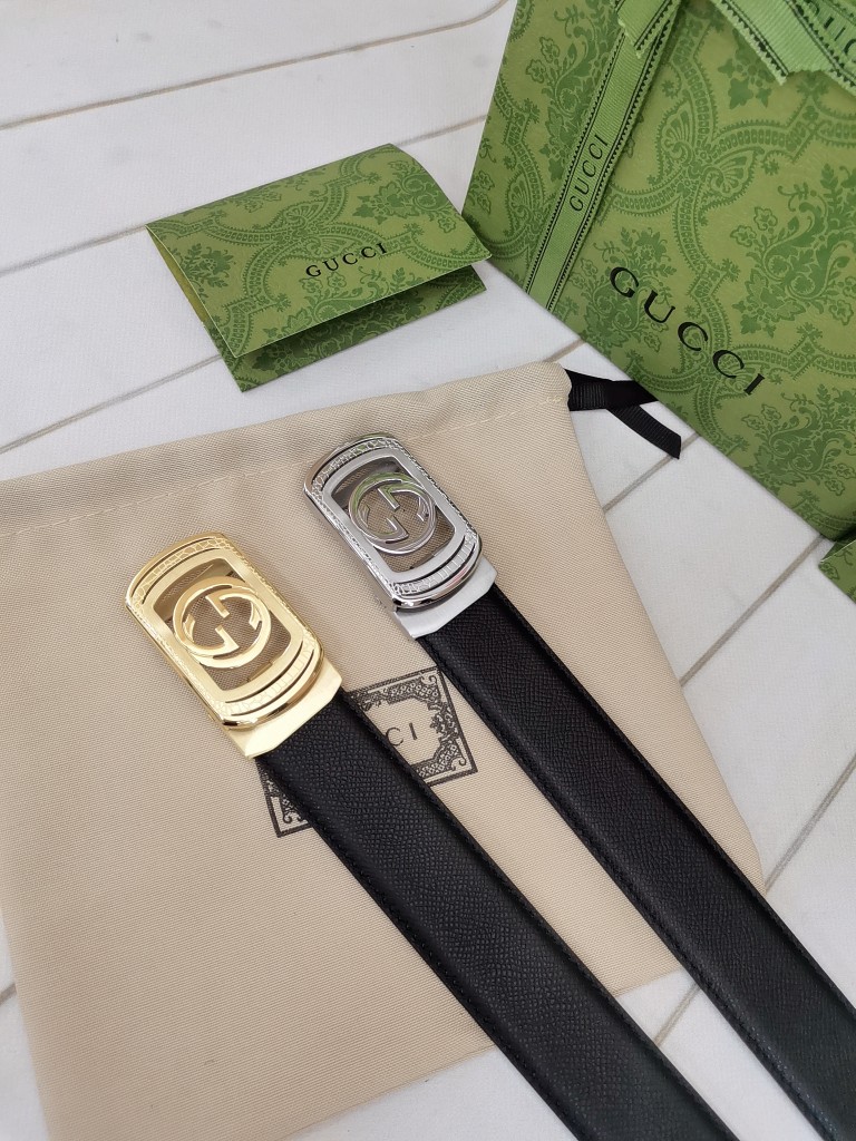 古.奇79宽自动原版头层牛皮带身时尚