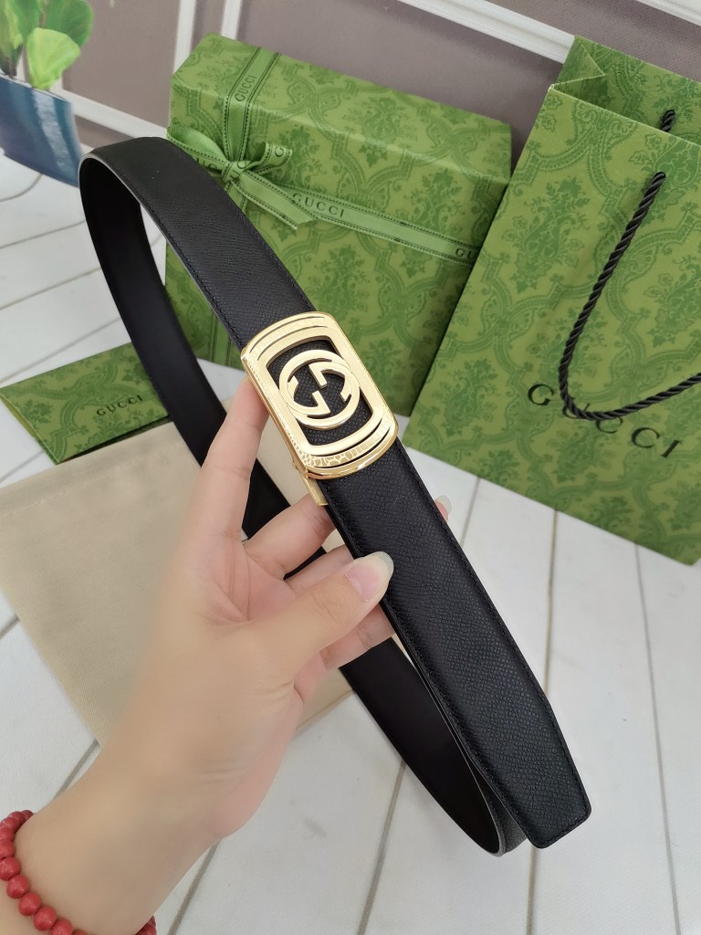 古.奇79宽自动原版头层牛皮带身时尚