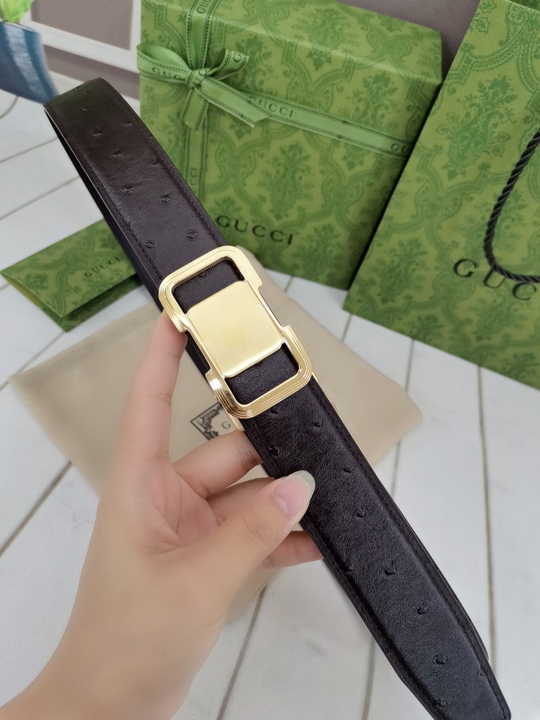 古.奇79宽自动原版头层牛皮带身时尚