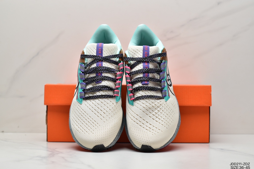 120 耐克NK Zoom Pegasus 38 登月38代系列九针眼网纱透气缓震疾速跑鞋 货号：DJ5397-100TD ID:JDD211-ZDZ