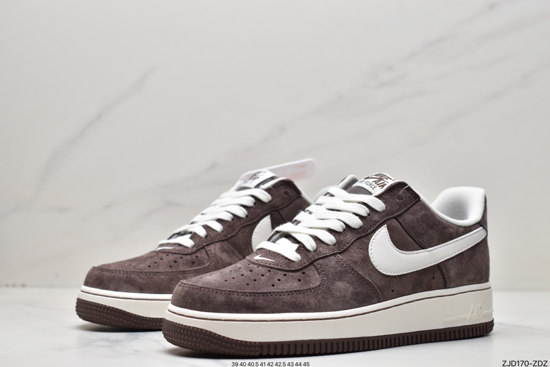 240 Nike Air Force 1 咖啡色 空军一号低帮板鞋 DL0701-200