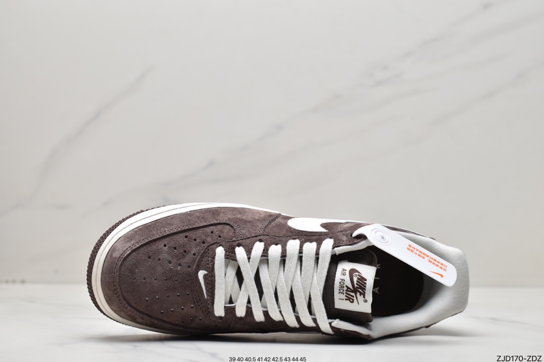 240 Nike Air Force 1 咖啡色 空军一号低帮板鞋 DL0701-200