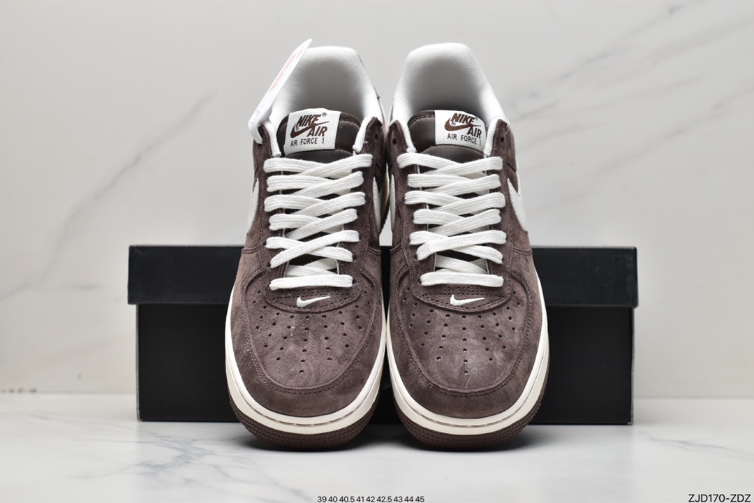 240 Nike Air Force 1 咖啡色 空军一号低帮板鞋 DL0701-200