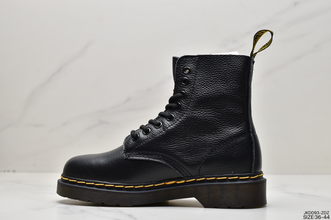 160 马汀博Dr. Martens Jadon 8 Eye Boots马丁高帮英伦骑士朋克复古机车 马丁靴“开边珠硬皮”15265001