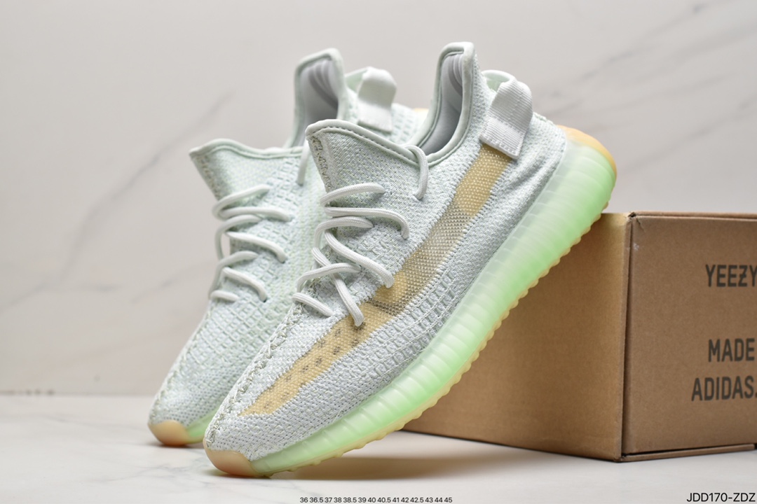 Kanye West x adidas Yeezy Boost 350 V2 popcorn midsole casual sports jogging shoes FU9161