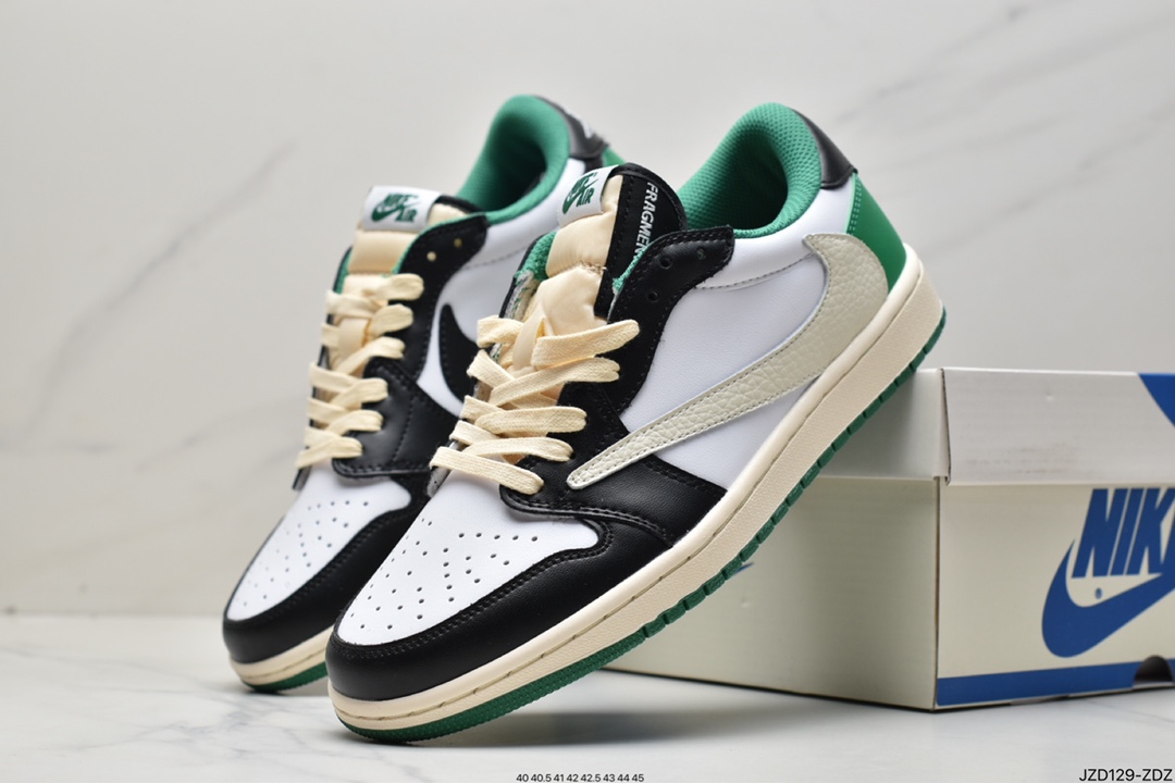 140 真标Travis Scott x Air Jordan AJ1 Low QX 倒钩TS联名低帮板鞋