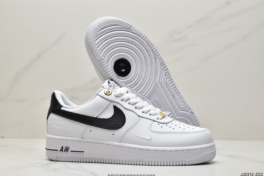 130 Air Force 1 '07 Low 白黑迷你勾原楦头原纸板DQ7658-100