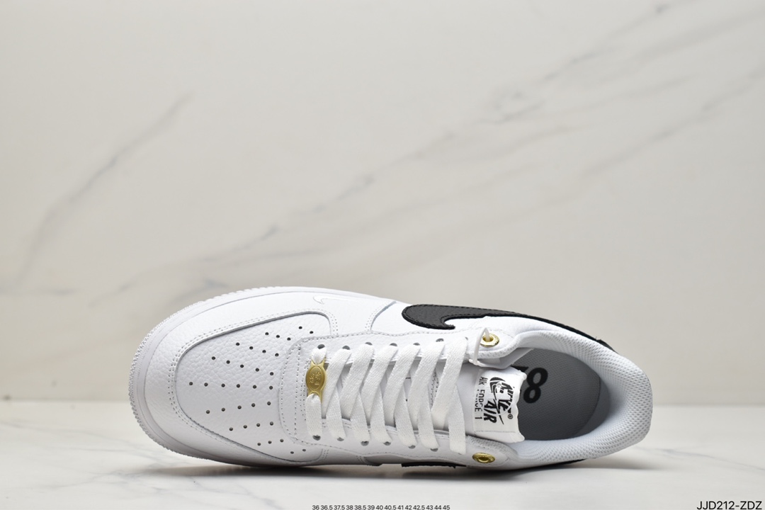 130 Air Force 1 '07 Low 白黑迷你勾原楦头原纸板DQ7658-100