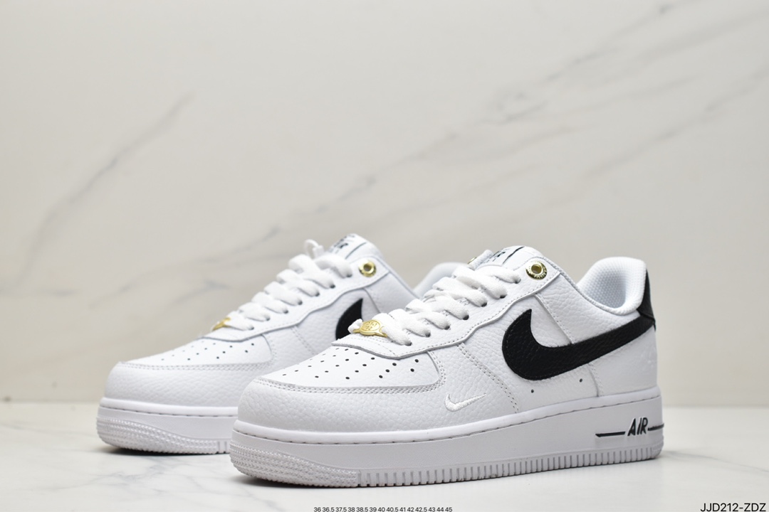 130 Air Force 1 '07 Low 白黑迷你勾原楦头原纸板DQ7658-100
