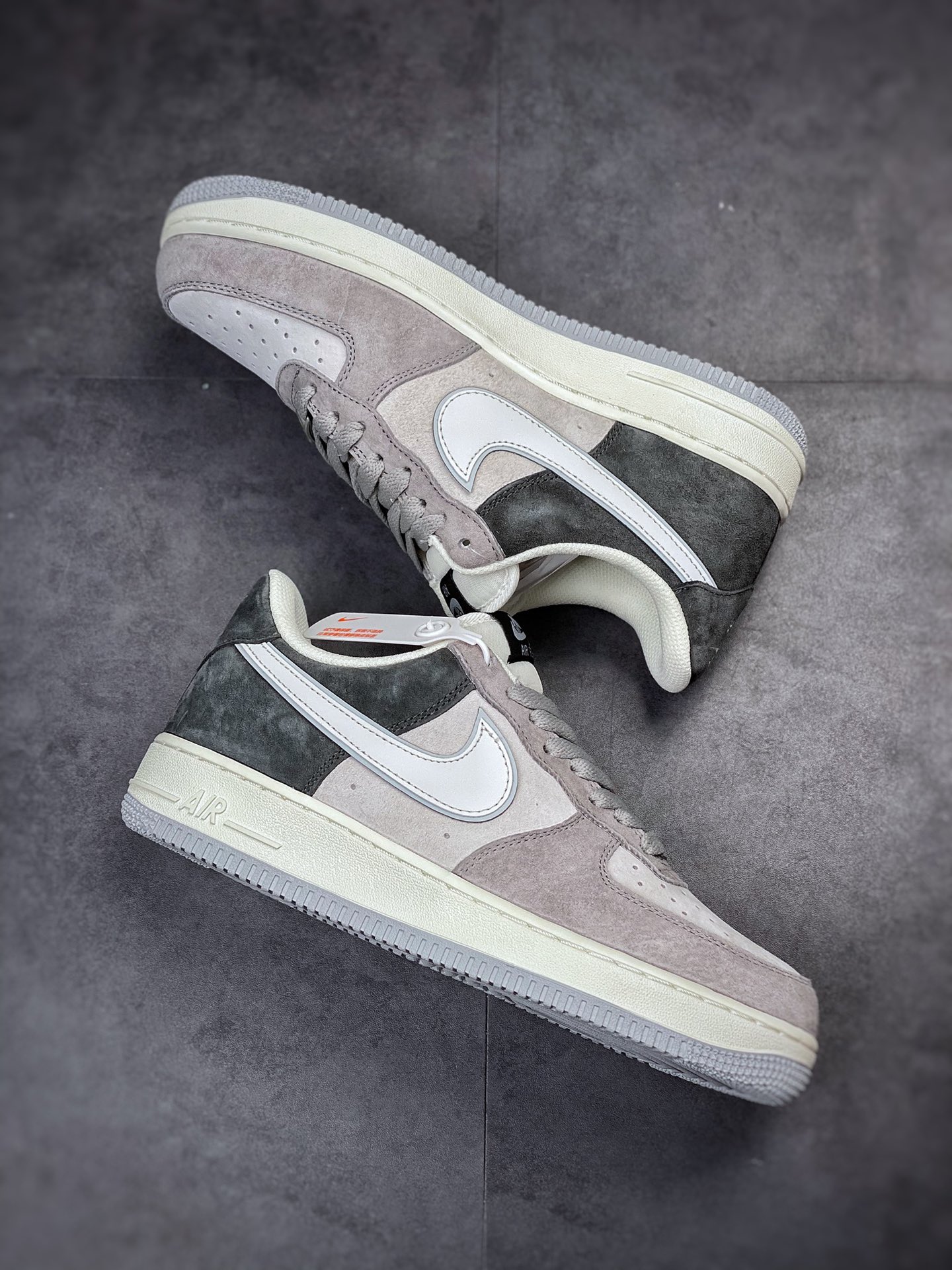 Nike Air Force 1 Low 07 gray black suede DW0831-896