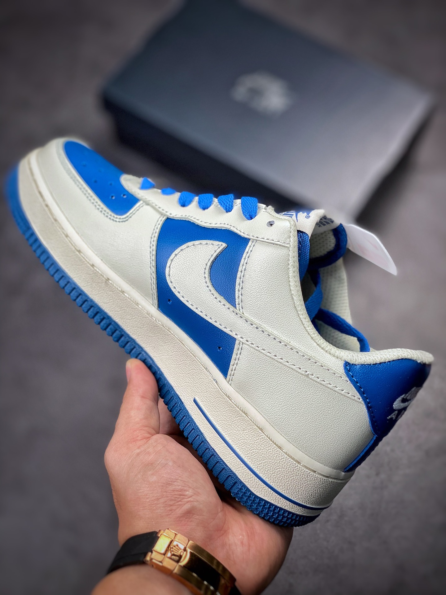 210 Nike Air Force 1 Low 07 40周年米白蓝 DD8959-703