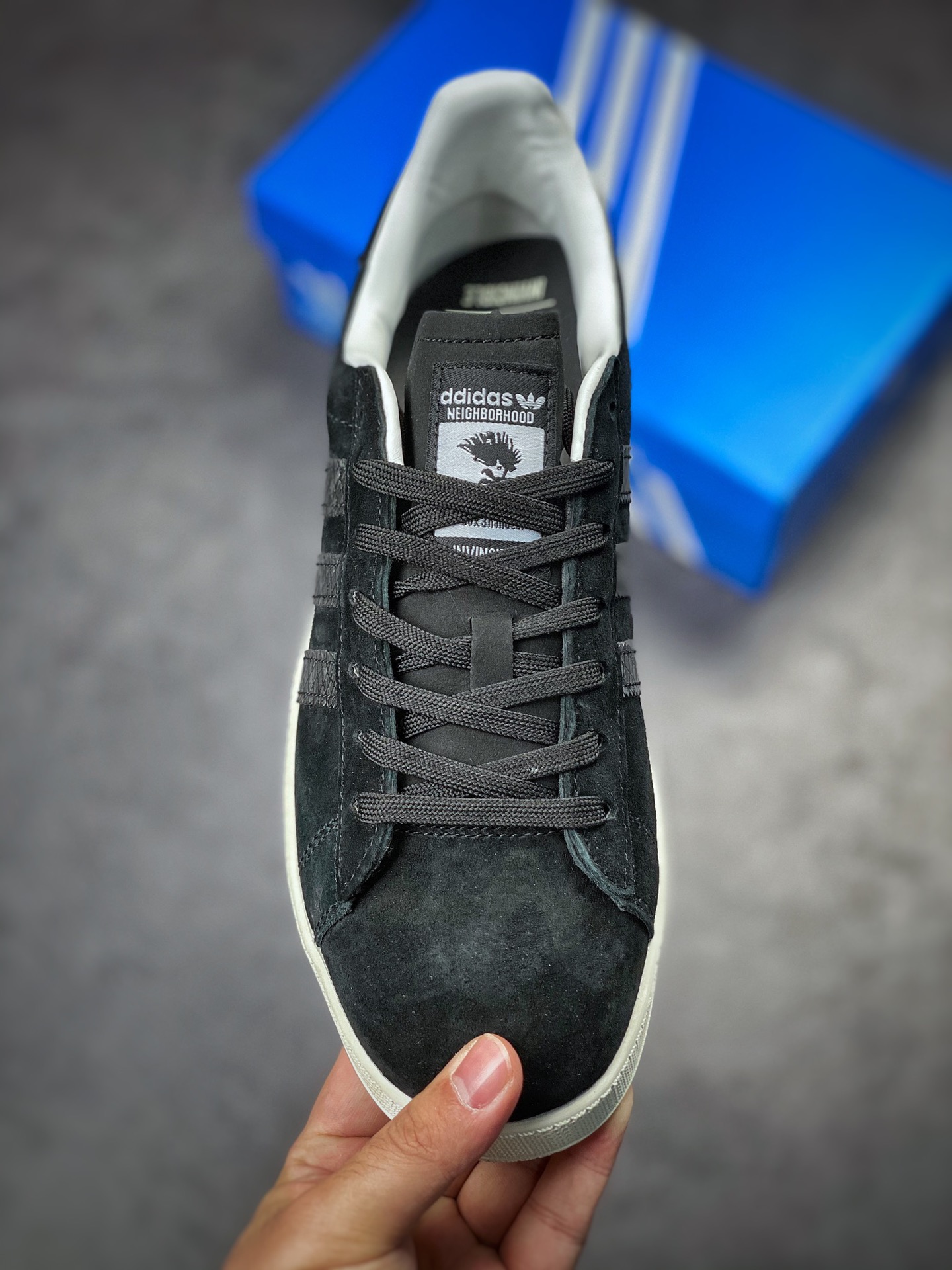 INV x NBHD x Adidas Campus Black and Silver Snake GW8852