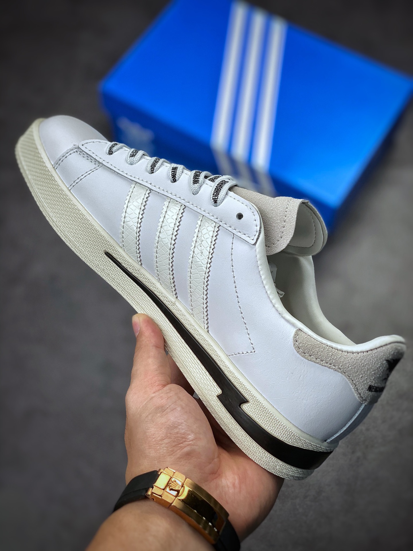 160 INV x NBHD x Adidas Campus 白灰蛇纹三方联名 GW8962