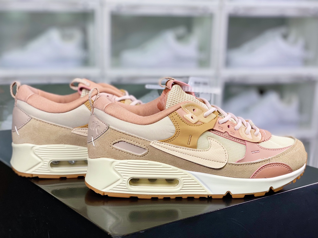 220 Air Max 90 Futura”Cement”解构版低帮复古慢跑鞋DM9922-102
