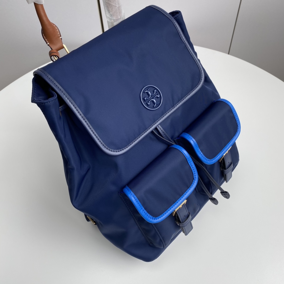 Tory Burch 340 大厂品质 汤丽柏琦 PIPER FLAP 多口袋双T LOGO双肩背包 74649