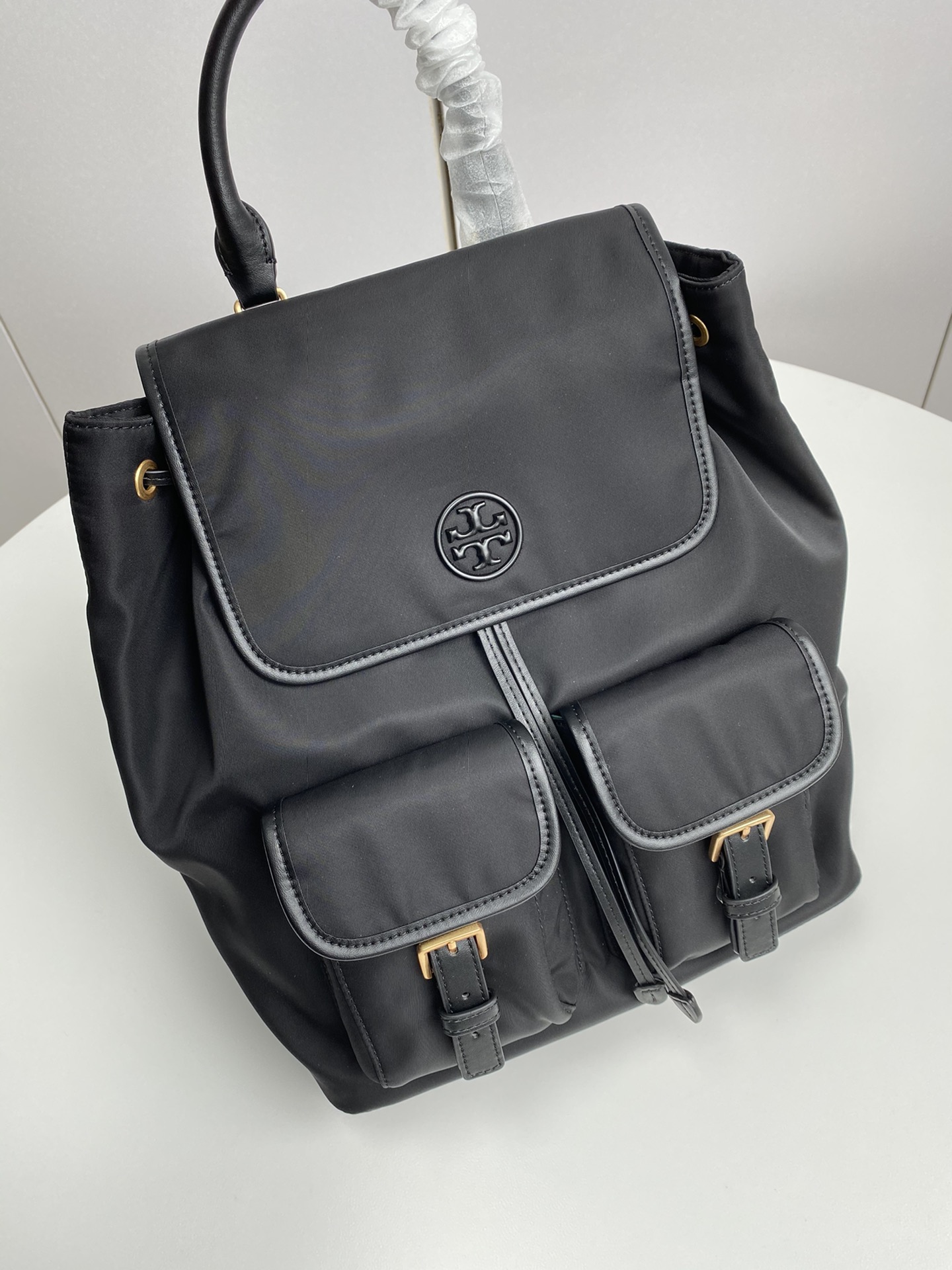 Tory Burch 340 大厂品质 汤丽柏琦 PIPER FLAP 多口袋双T LOGO双肩背包 74649