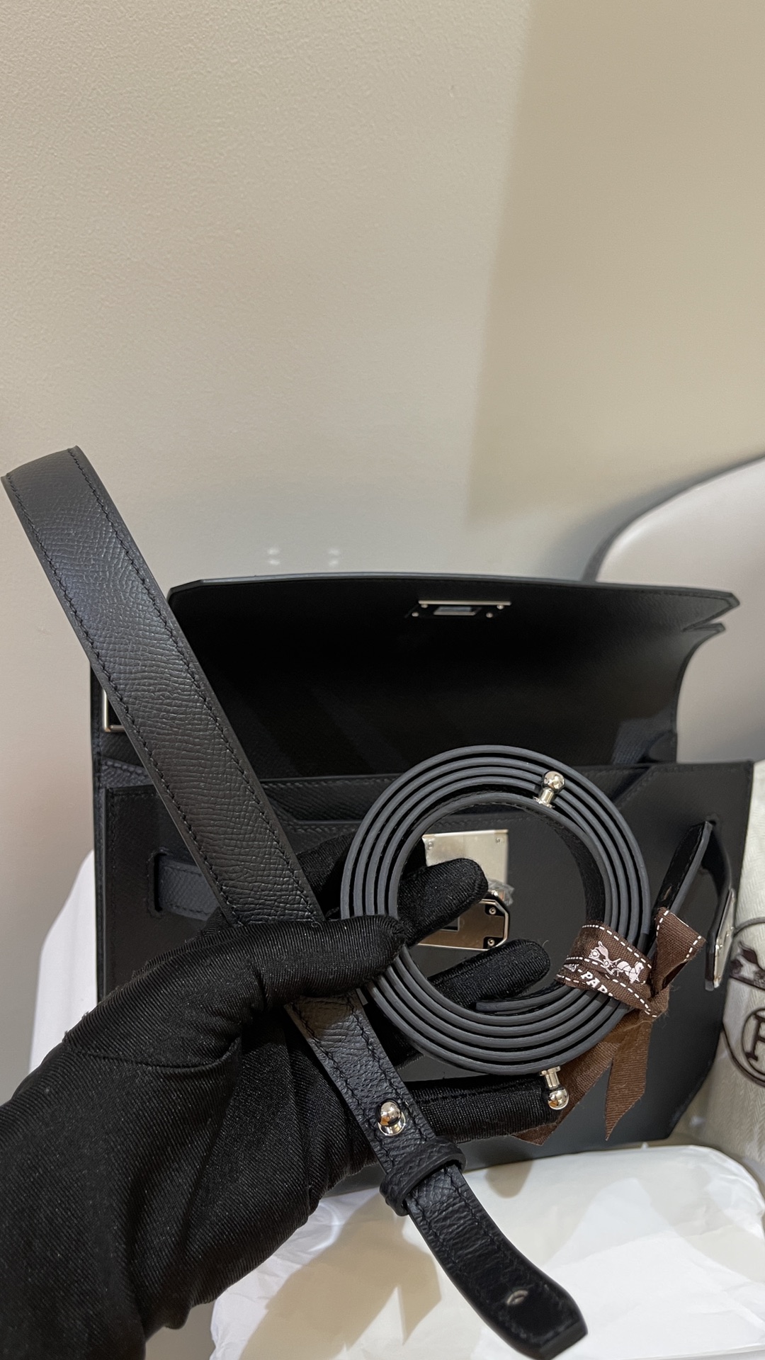 Hermès Kelly Depeches 25 Black 25cm briefcase photo 5