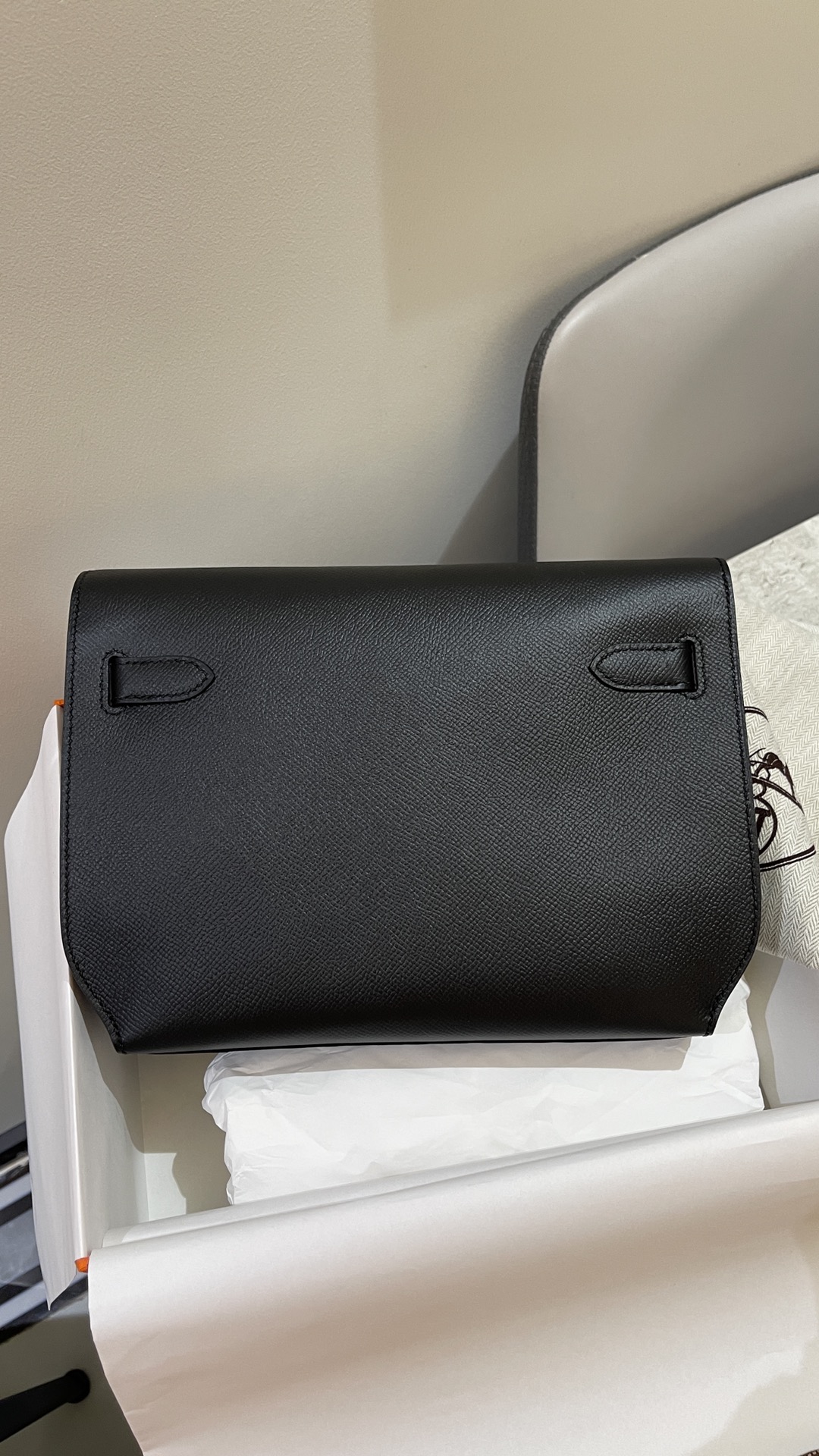 Hermes Kelly Depeches Black 25cm business