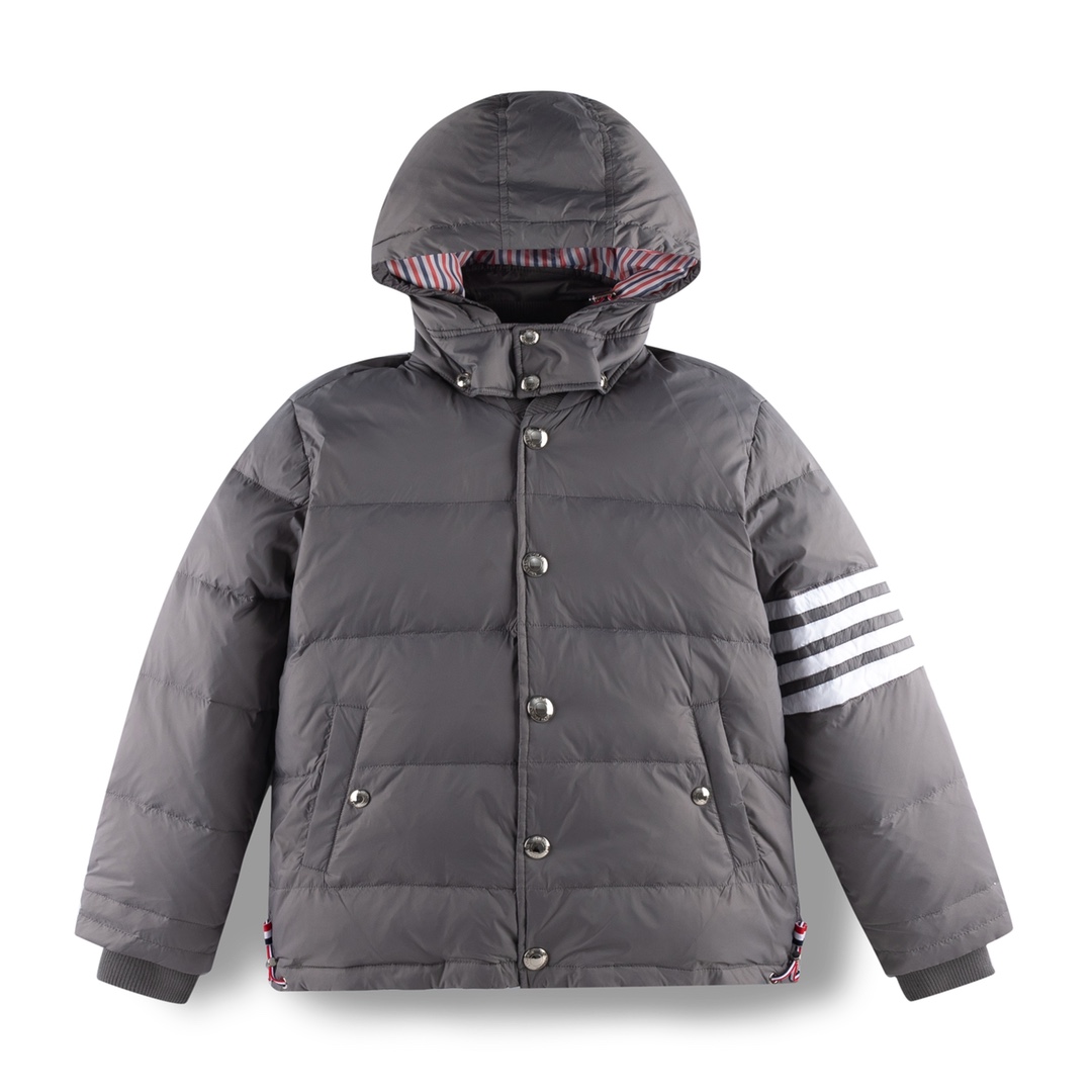 Buy the Best High Quality Replica
 Thom Browne Clothing Down Jacket Brown Grey White Winter Collection