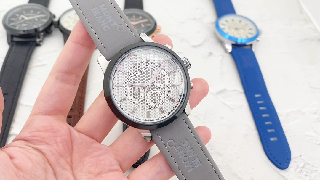 Marblelon-Montblanc Men’s Multi-Purpose Stone Watch with Steel Shell and Imported Stone Core.