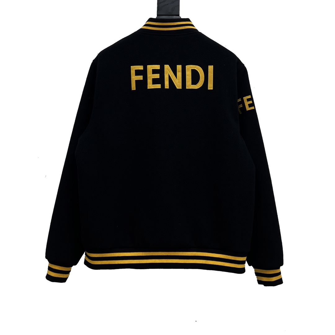 400 FENDI /芬迪 22FW 小怪兽眼睛棒球服外套