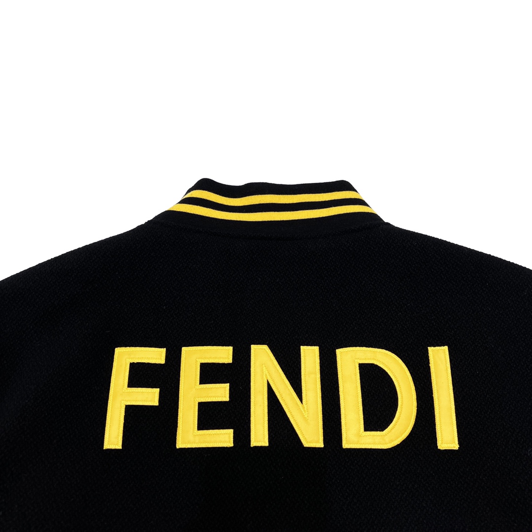 400 FENDI /芬迪 22FW 小怪兽眼睛棒球服外套