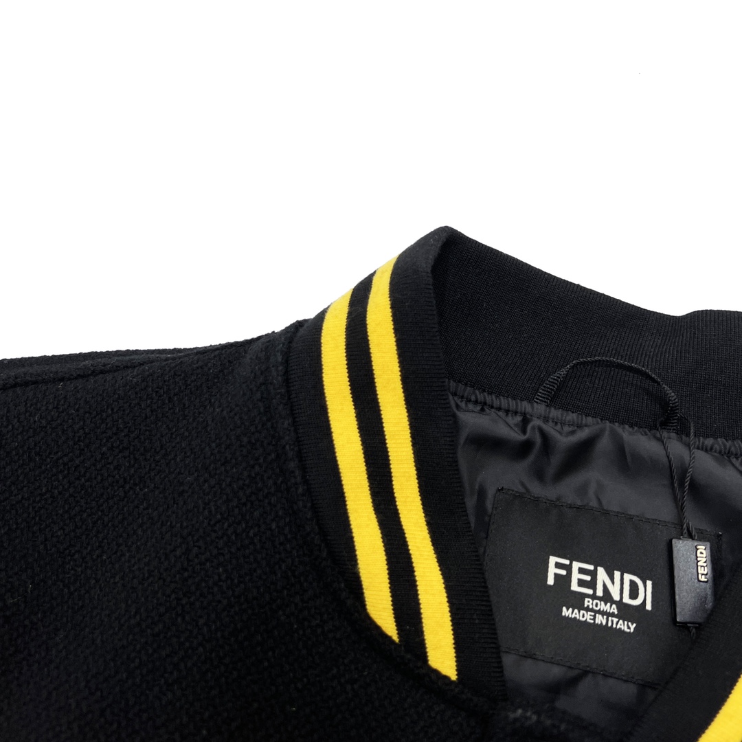 400 FENDI /芬迪 22FW 小怪兽眼睛棒球服外套