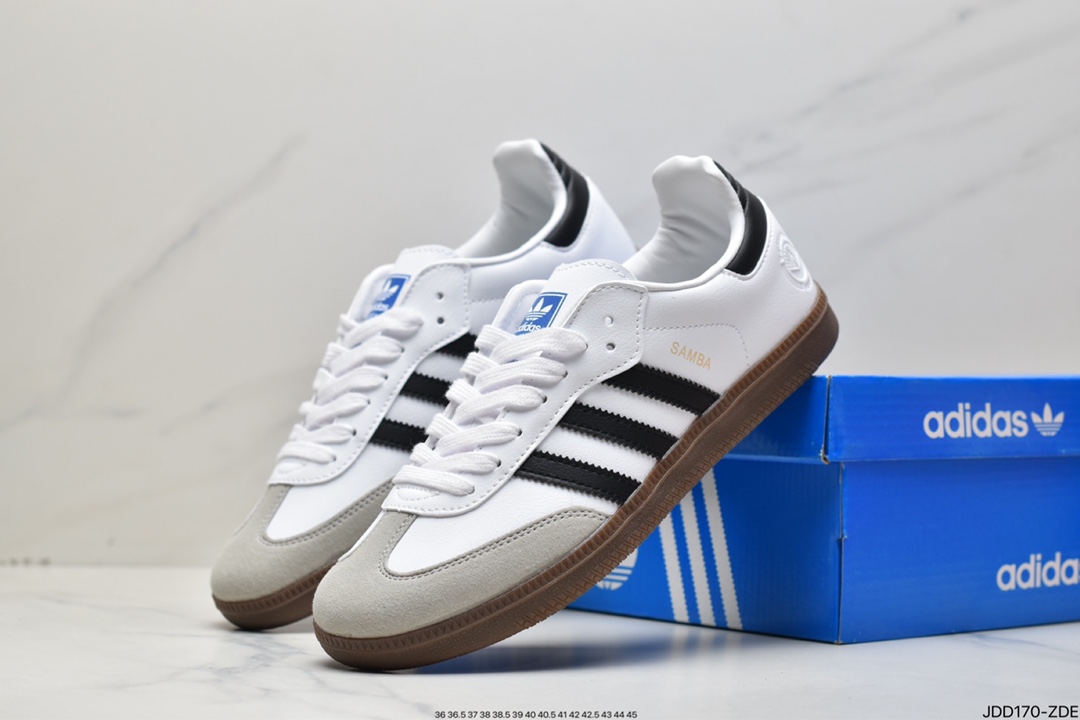 Adidas Clover Originals Samba Vegan OG Samba Series Gentleman Shoes