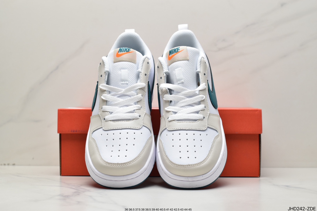 190 NK Court Borough Low 2学院系列休闲运动皮革板鞋 BQ5448-017