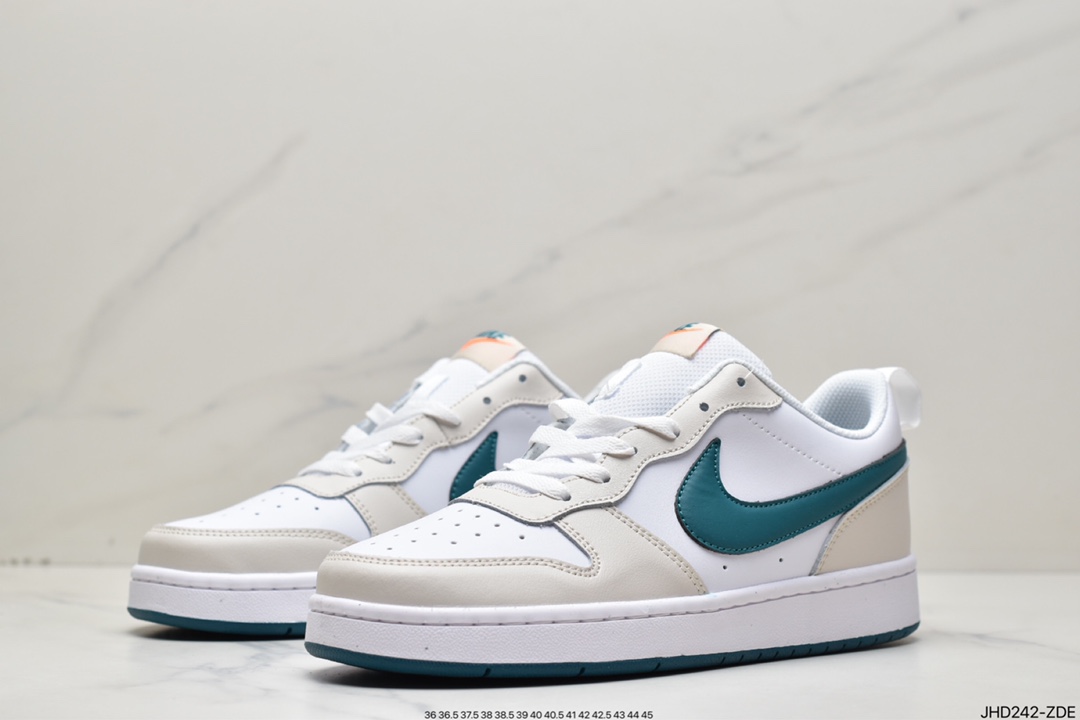 190 NK Court Borough Low 2学院系列休闲运动皮革板鞋 BQ5448-017