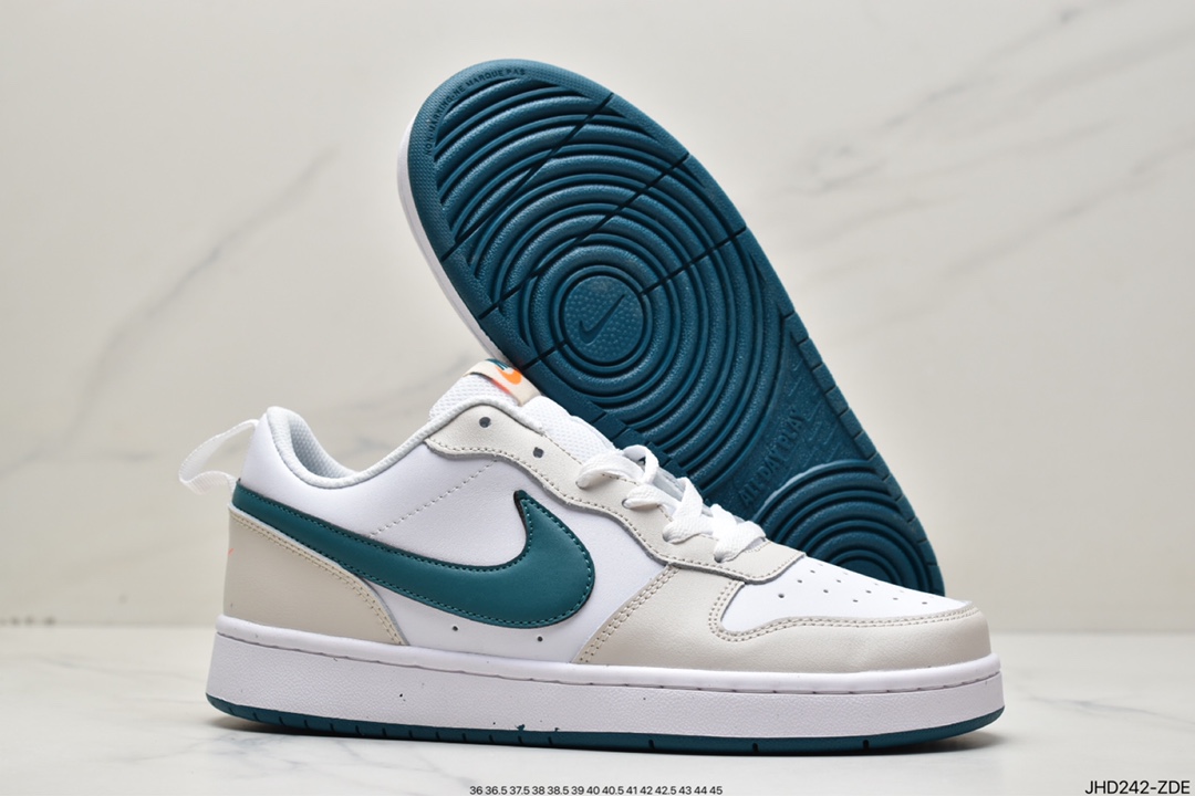 190 NK Court Borough Low 2学院系列休闲运动皮革板鞋 BQ5448-017