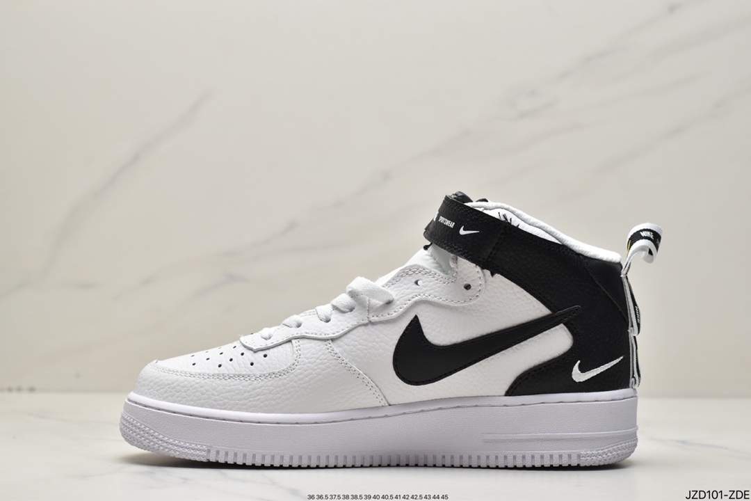 140 真标Nike Air Force 1 07 LV8 Utility Black白结构双勾2018年版白 AJ7747-100