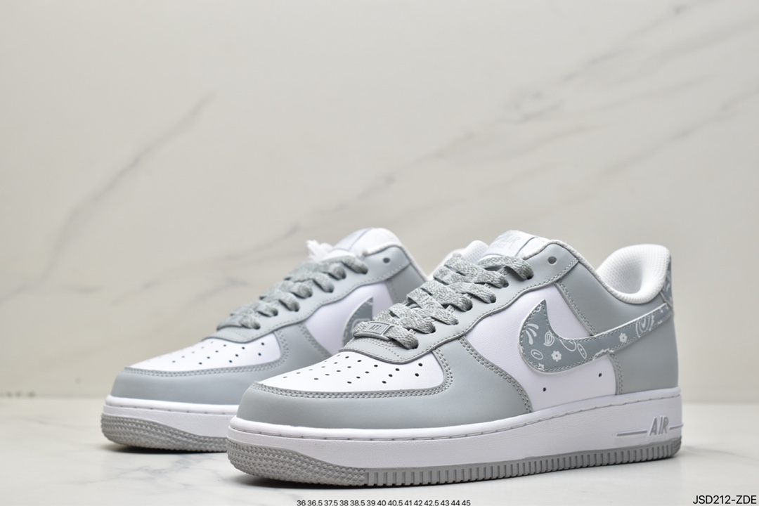 200 Air Force 1 '07 Low 灰白腰果花 XM6321-736