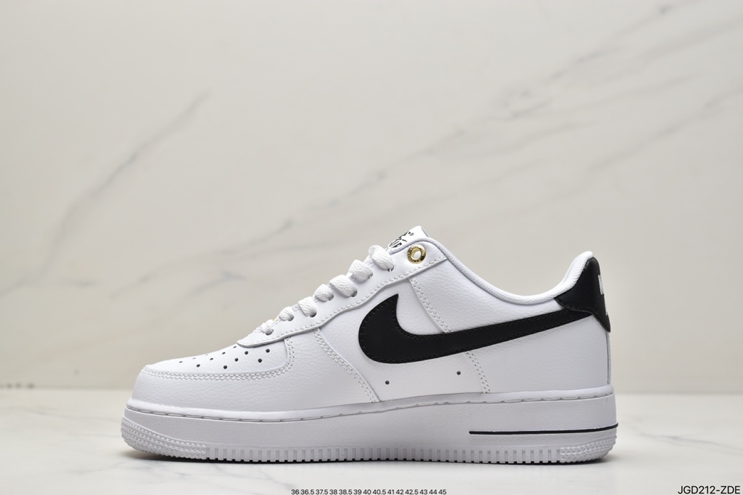180 Air Force 1 '07 Low 白黑迷你勾原楦头原纸板 DQ7658-100