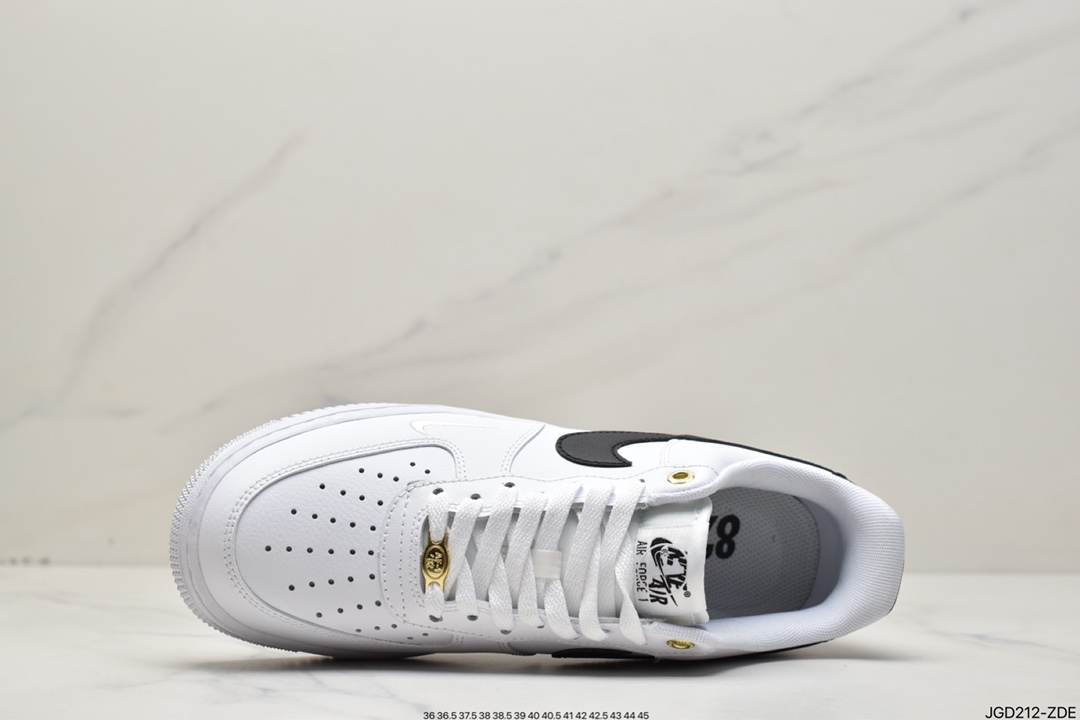 180 Air Force 1 '07 Low 白黑迷你勾原楦头原纸板 DQ7658-100