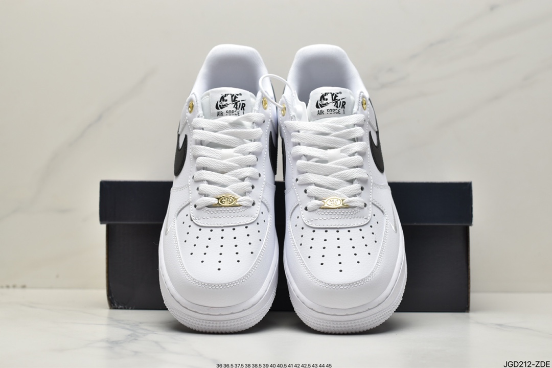 180 Air Force 1 '07 Low 白黑迷你勾原楦头原纸板 DQ7658-100