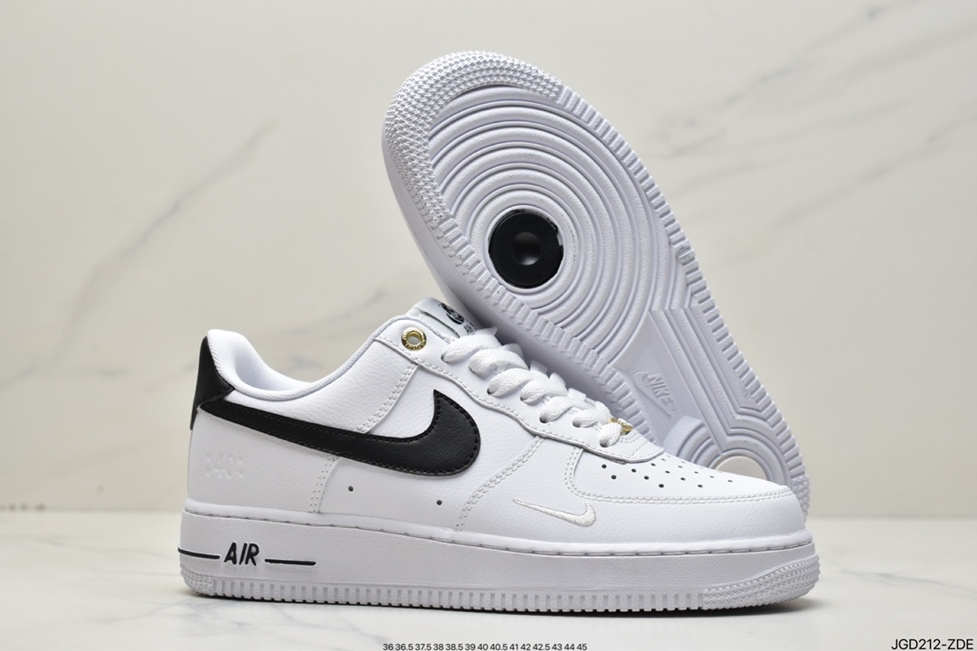 180 Air Force 1 '07 Low 白黑迷你勾原楦头原纸板 DQ7658-100