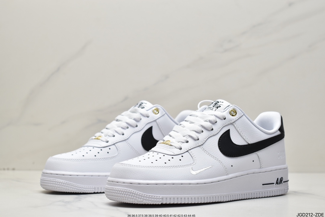 180 Air Force 1 '07 Low 白黑迷你勾原楦头原纸板 DQ7658-100