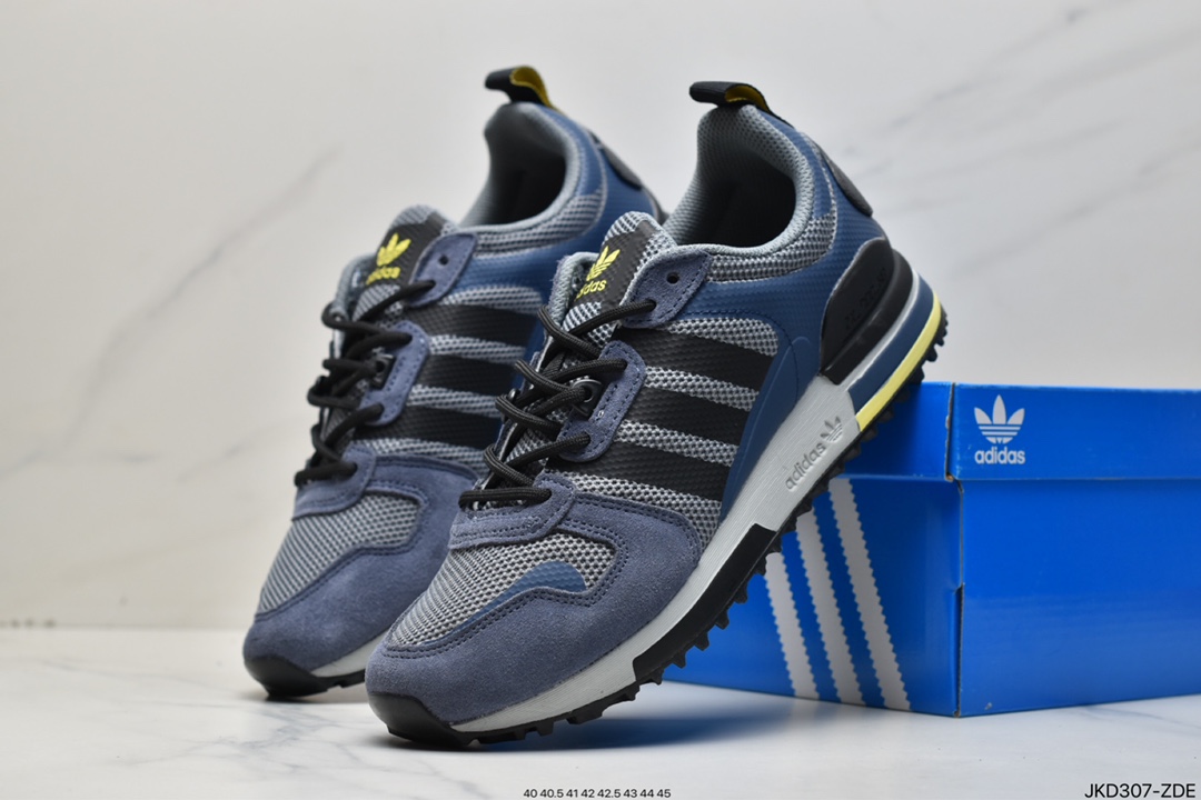 Adidas Originals ZX 750 HD Improved Jacquard Version ZX700 HD Retro Casual All-Match Sports Jogging Shoes