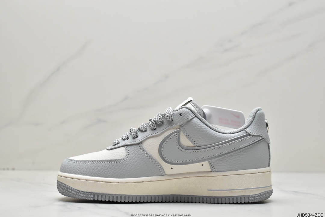 ”Joining again, the original American street fashion brand-Stüssy x Air Force 1′07 Low””Milk White/Grey””ST2022-616”