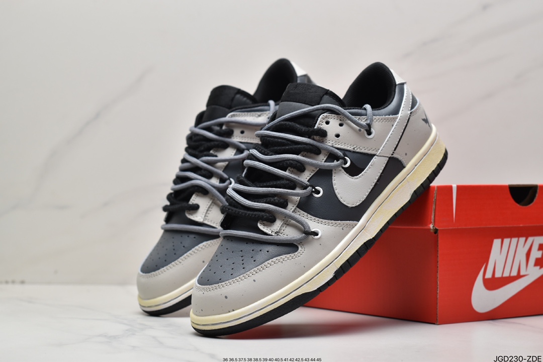 180 真标耐克Nike SB Dunk Low Creamy/Tweed”解构绑带低帮休闲运动滑板板鞋 DH9765-002
