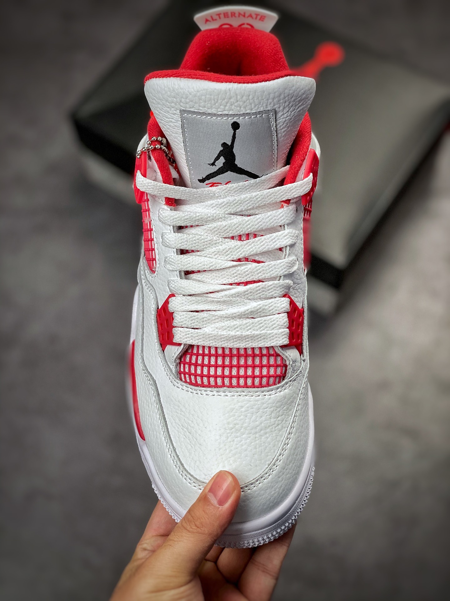 240 Air Jordan 4 Retro 复刻白红 308497-106