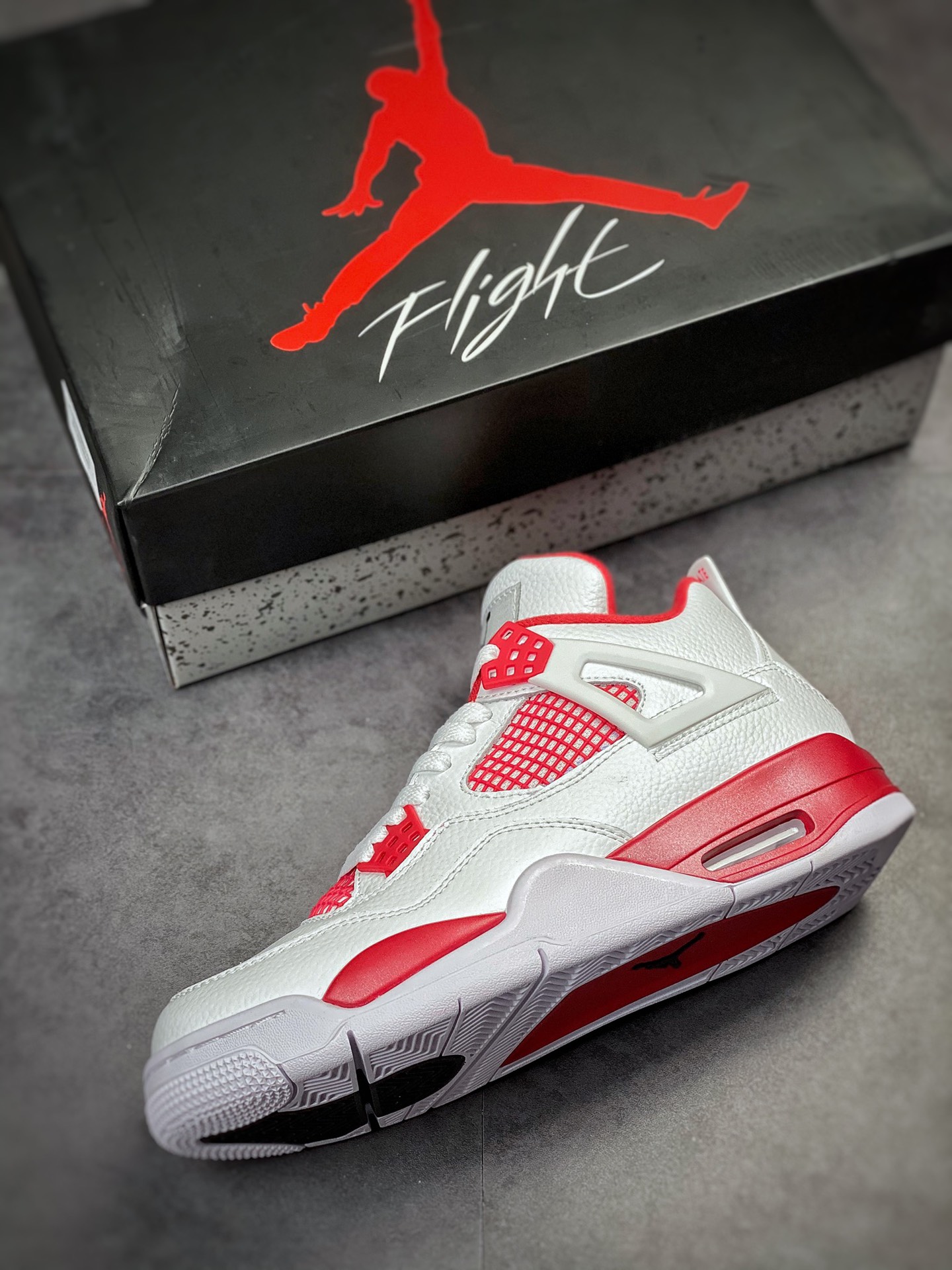 240 Air Jordan 4 Retro 复刻白红 308497-106