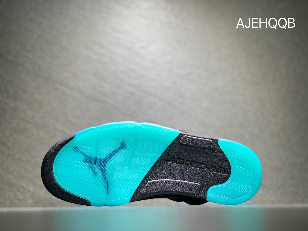 380 Air Jordan 5 Aqua AJ5 黑黄兰 篮球鞋 DD0587-047