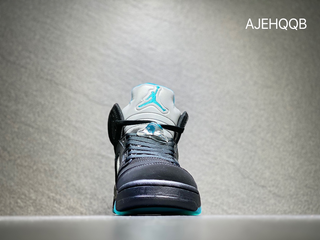 380 Air Jordan 5 Aqua AJ5 黑黄兰 篮球鞋 DD0587-047