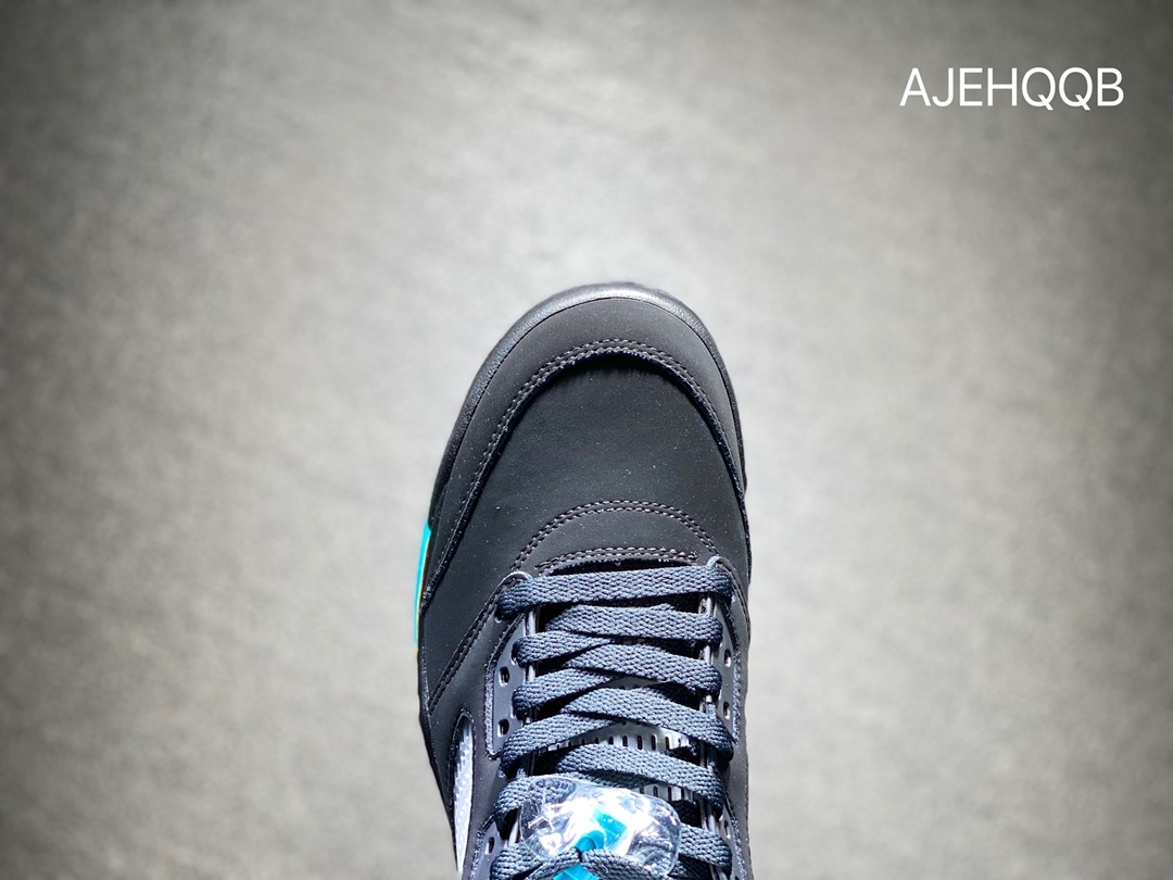 380 Air Jordan 5 Aqua AJ5 黑黄兰 篮球鞋 DD0587-047