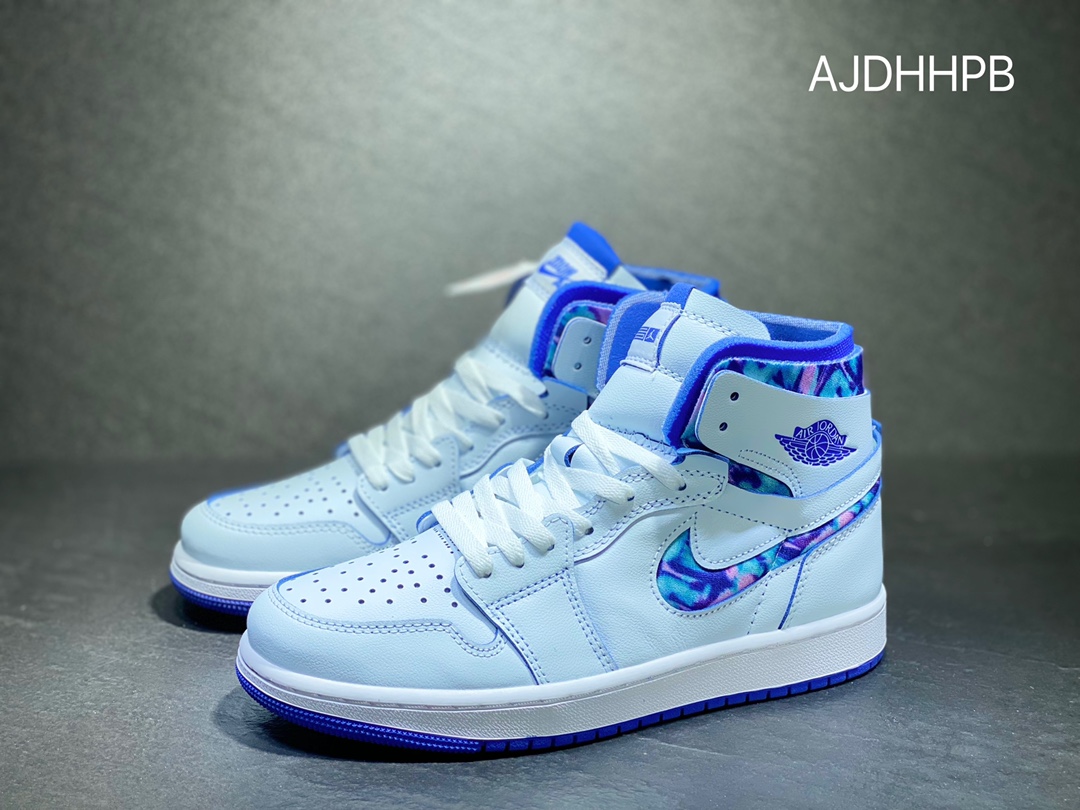 Air Jordan 1 High White Blue Scratch League Of Legends DV5575-140