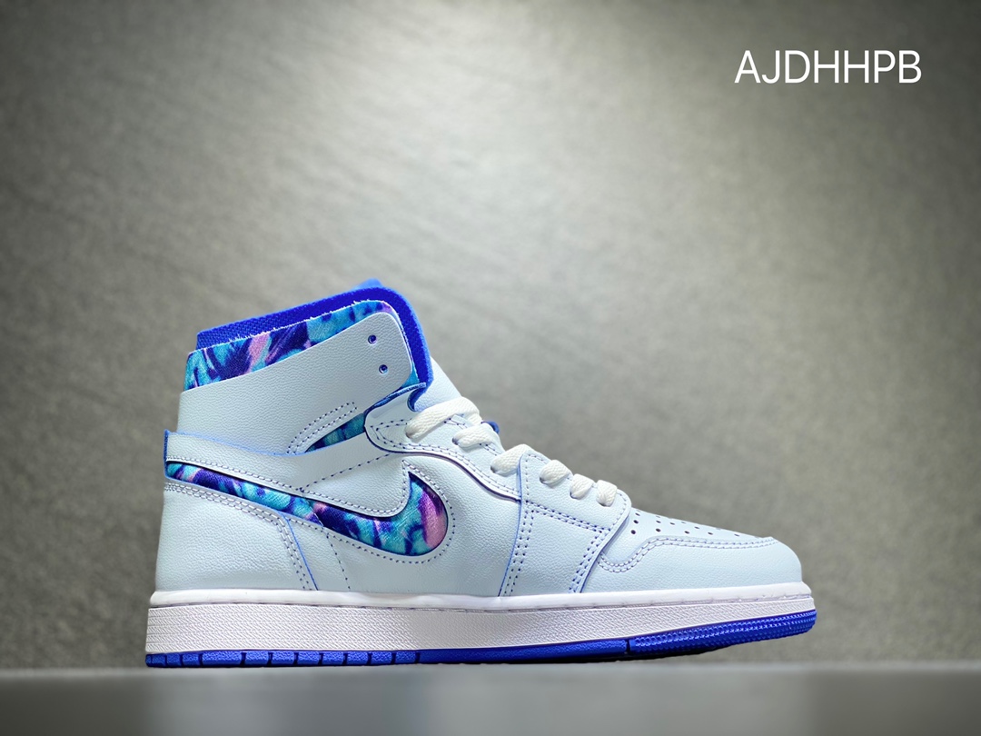 Air Jordan 1 High White Blue Scratch League Of Legends DV5575-140